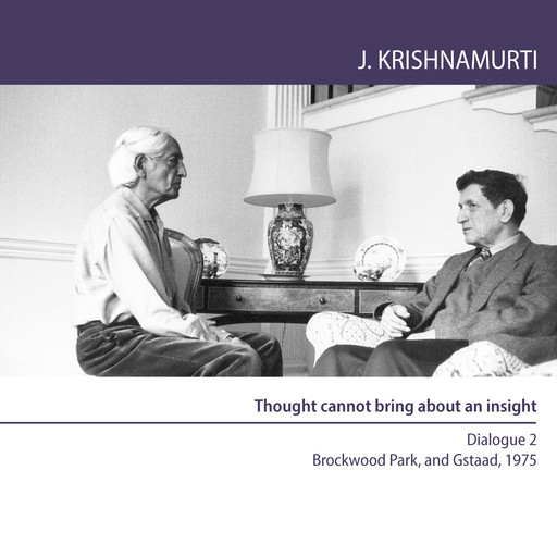 Thought cannot bring about an insight, Jiddu Krishnamurti