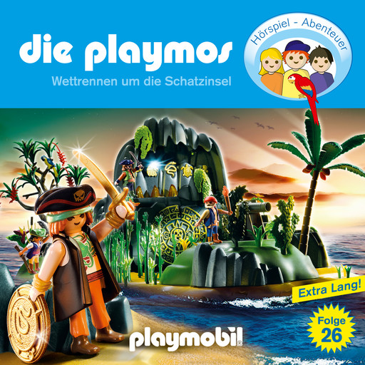 Die Playmos - Das Original Playmobil Hörspiel, Folge 26: Wettrennen um die Schatzinsel, Florian Fickel, Rudolf K. Wernicke