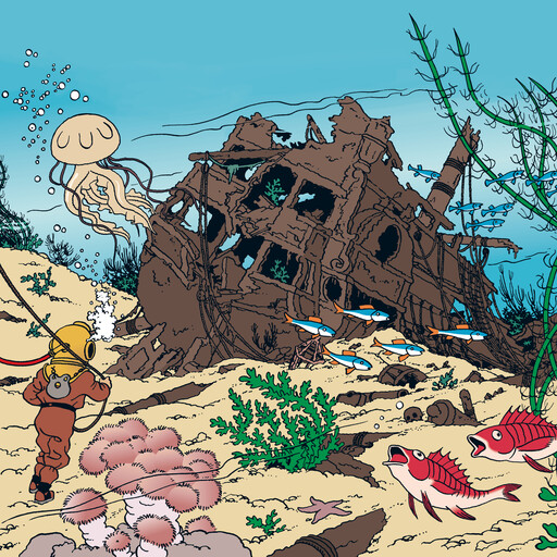Rackham den Rödes skatt, Hergé
