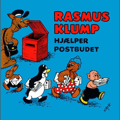 Rasmus Klump hjælper postbuddet, Carla og Vilh. Hansen