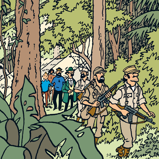 Tintin hos gerillan, Hergé