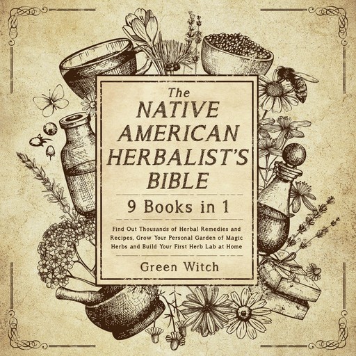 The Native American Herbalist's Bible 9 Books in 1, Green Witch