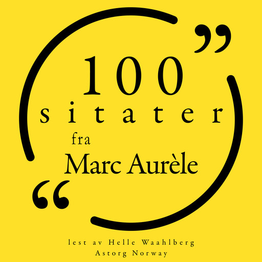 100 sitater fra Marco Aurélio, Marcus Aurelius