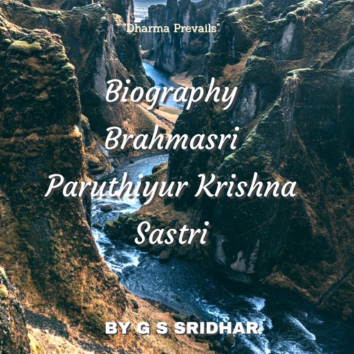 The great krishna shastri, G.S. Sridhar