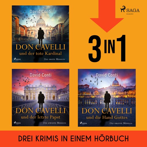 Don Cavelli: Der tote Kardinal, Der letzte Papst & Die Hand Gottes, David Conti