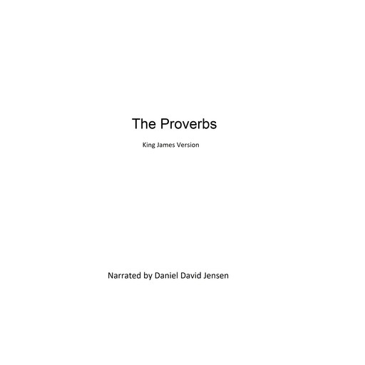 The Proverbs, AV, KJV