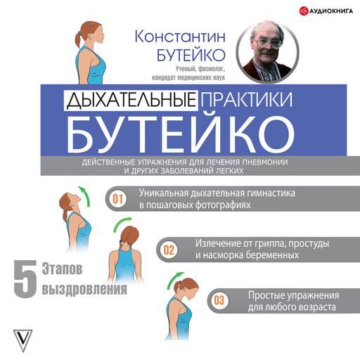 Дыхательные практики Бутейко. Действенные упражнения для лечения пневмонии и других заболеваний легких, Константин Бутейко