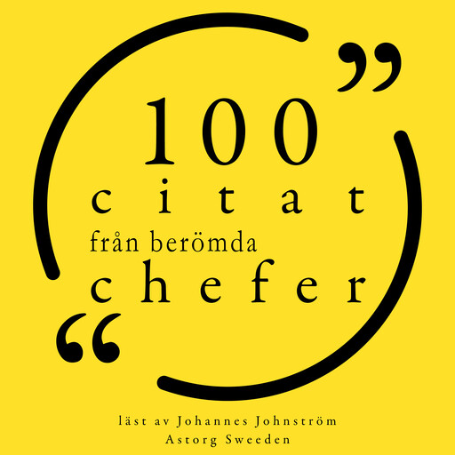 100 citat från berömda chefer, Various