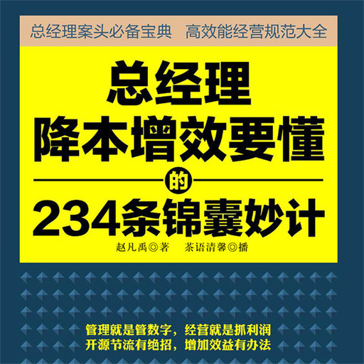 总经理降本增效要懂的234条锦囊妙计, 赵凡禹