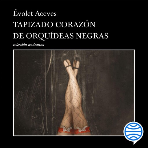 Tapizado corazón de orquídeas negras, Évolet Aceves