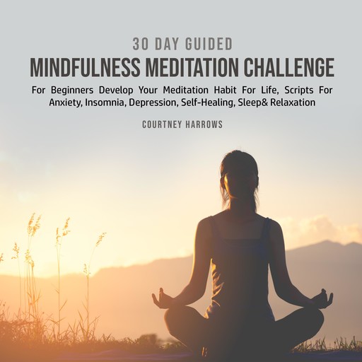 30 Day Guided Mindfulness Meditation Challenge For Beginners, Courtney Harrows