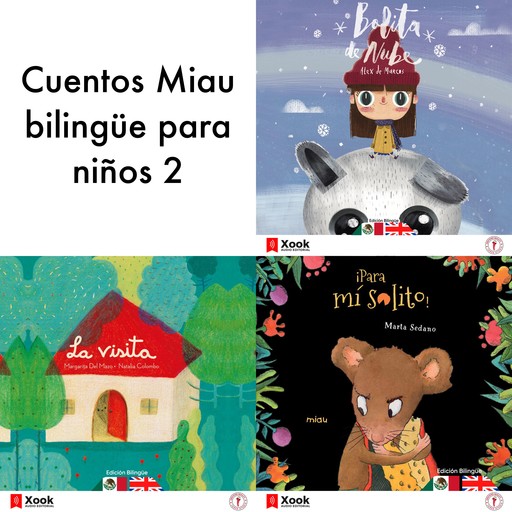 Cuentos Miau bilingüe para niños 2, Ediciones Jaguar
