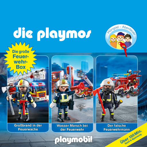 Die Playmos - Das Original Playmobil Hörspiel, Die große Feuerwehr-Box, Folgen 42, 57, 62, Simon X. Rost, Florian Fickel, David Bredel