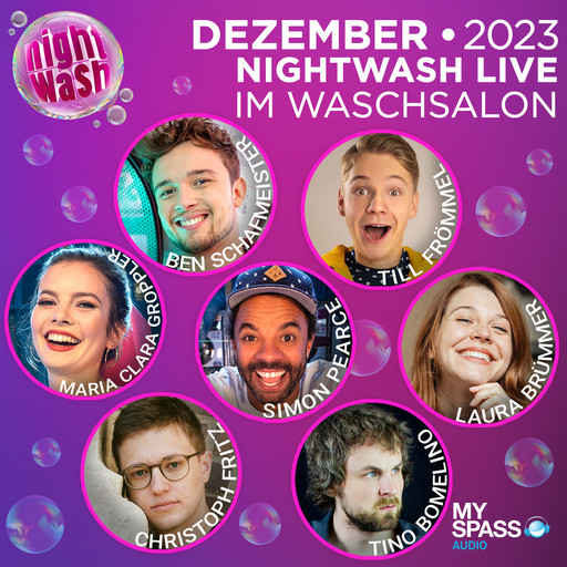 NightWash Live, Dezember 2023, Ben Schafmeister, Maria Clara Groppler, Simon Pearce, Laura Brümmer, Till Frömmel, Christoph Fritz