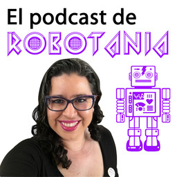 “Podcast: Robotania”, una estantería, Robotania