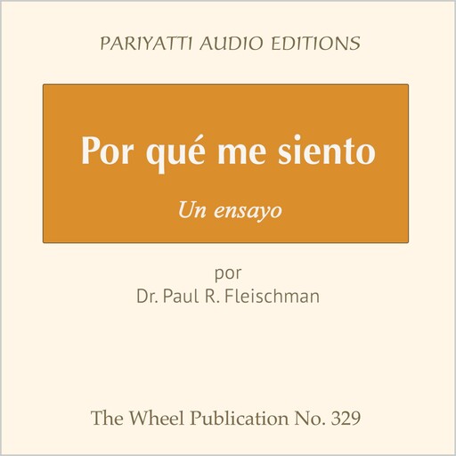 Por qué me siento, Paul R. Fleischman