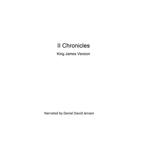 II Chronicles, AV, KJV