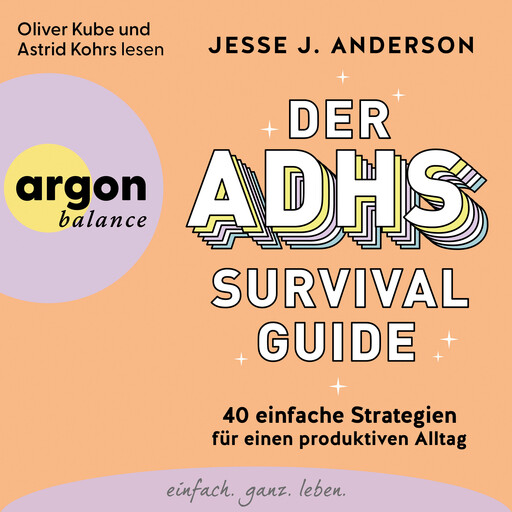 Der ADHS-Survival Guide - 40 einfache Strategien für einen produktiven Alltag (Ungekürzte Lesung), Jesse J. Anderson