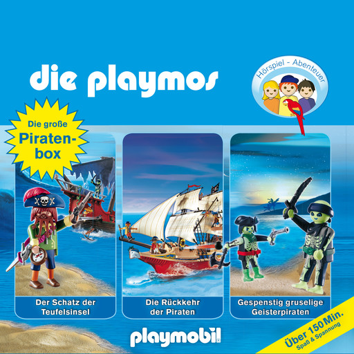 Die Playmos - Das Original Playmobil Hörspiel, Die große Piraten-Box, Folgen 1, 16, 22, Simon X. Rost, Florian Fickel, Rudolf K. Wernicke