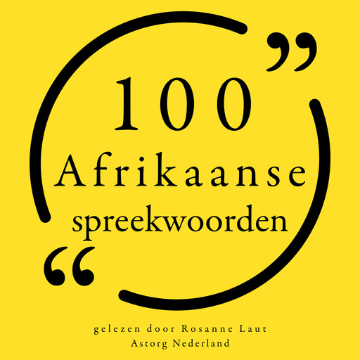 100 Afrikaanse spreekwoorden, 