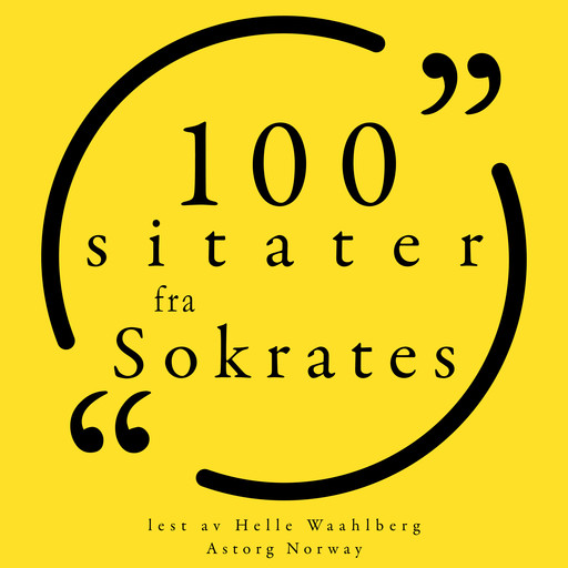 100 sitater fra Sokrates, Socrates