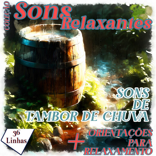 Coleção Sons Relaxantes - sons de tambor de chuva, Silvia Strufaldi