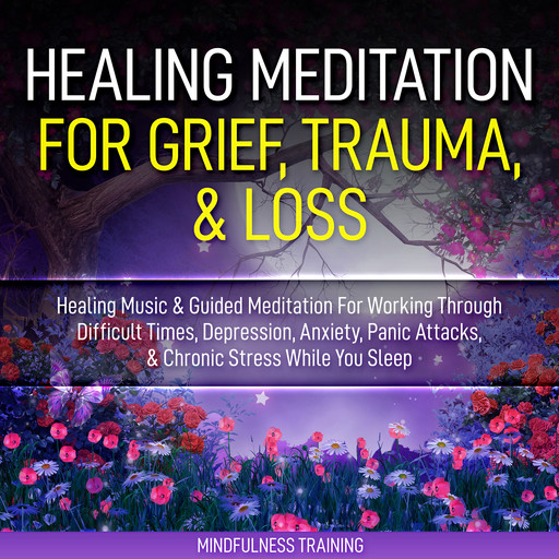Healing Meditation for Grief, Trauma, & Loss: Healing Music & Guided Meditation For Working Through Difficult Times, Depression, Anxiety, Panic Attacks, & Chronic Stress While You Sleep (Self Hypnosis for Anxiety Relief, Stress Reduction, & Relaxation), Mindfulness Training
