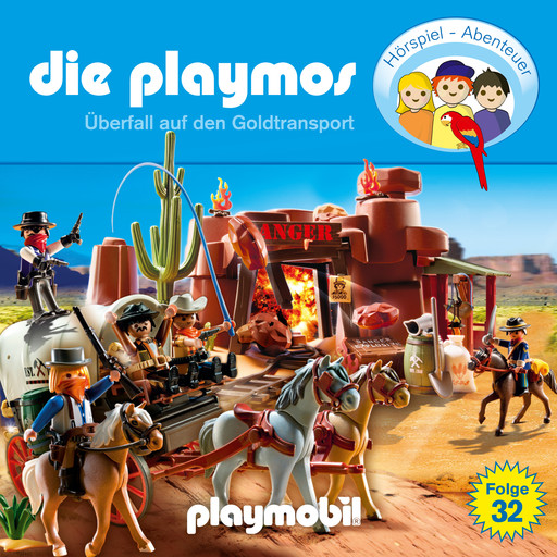 Die Playmos - Das Original Playmobil Hörspiel, Folge 32: Überfall auf den Goldtransport, Florian Fickel, David Bredel