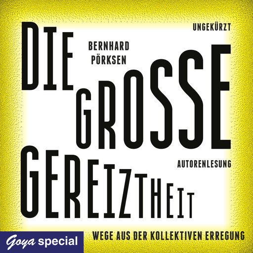 Die große Gereiztheit. Wege aus der kollektiven Erregung, Bernhard Pörksen