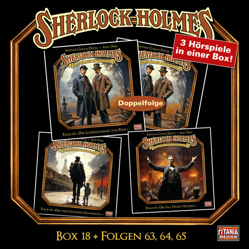 Sherlock Holmes - Die geheimen Fälle des Meisterdetektivs, Box 18: Folgen 63, 64, 65, Arthur Conan Doyle, Amy Onn