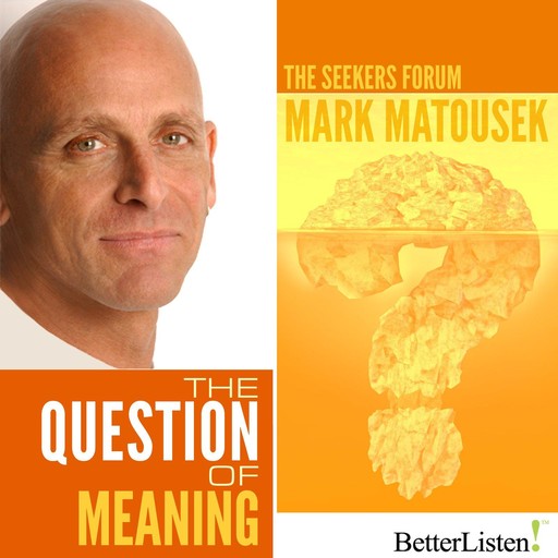The Question of Meaning, Mark Matousek