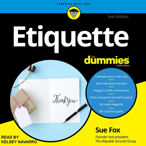 Etiquette For Dummies, Sue Fox