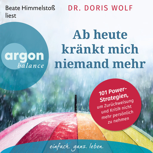 Ab heute kränkt mich niemand mehr - 101 Power-Strategien, um Zurückweisung und Kritik nicht mehr persönlich zu nehmen (Ungekürzte Lesung), Doris Wolf