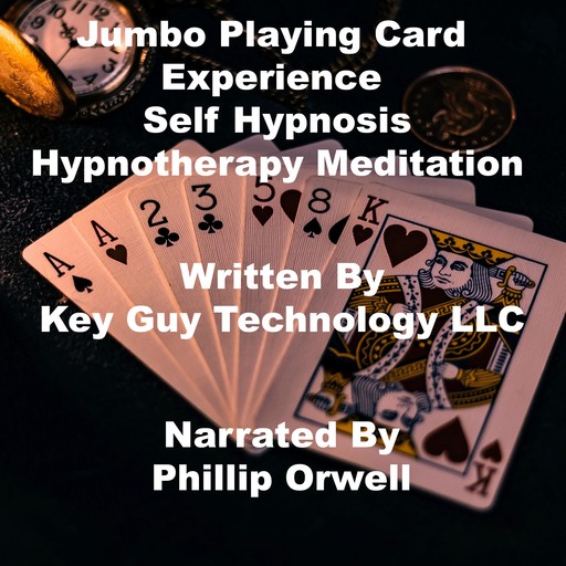 Jumbo Playing Card Experience Self Hypnosis Hypnotherapy Meditation, Key Guy Technology LLC