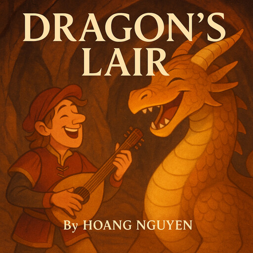 Dragon's Lair Echoing with Laughter's Echo: A Cavern Queen's Joy in the Company of the Lighthearted Bard, Hoang Nguyen