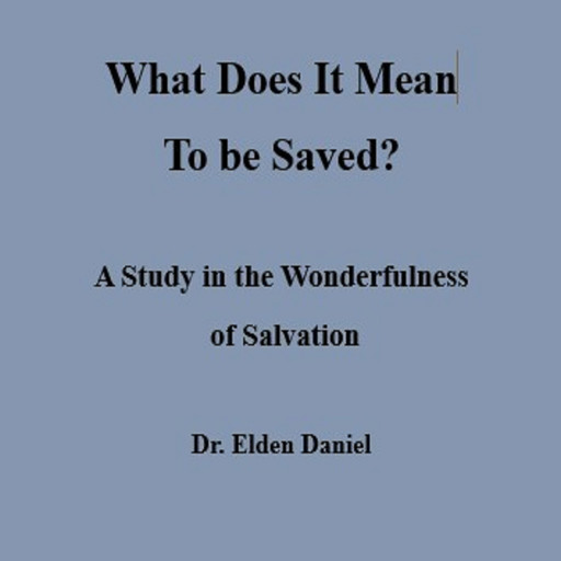 What does IT mean to Be Saved, Elden Daniel