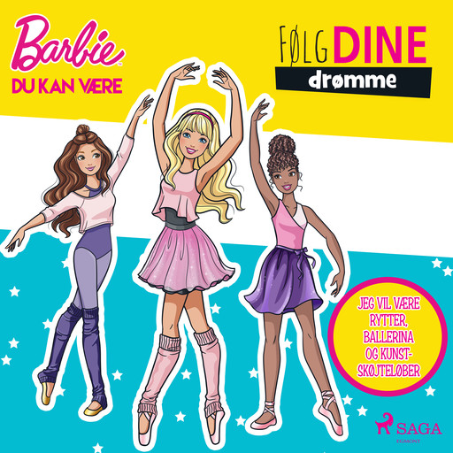 Barbie - Følg dine drømme - Jeg vil være rytter, ballerina og kunstskøjteløber, Mattel