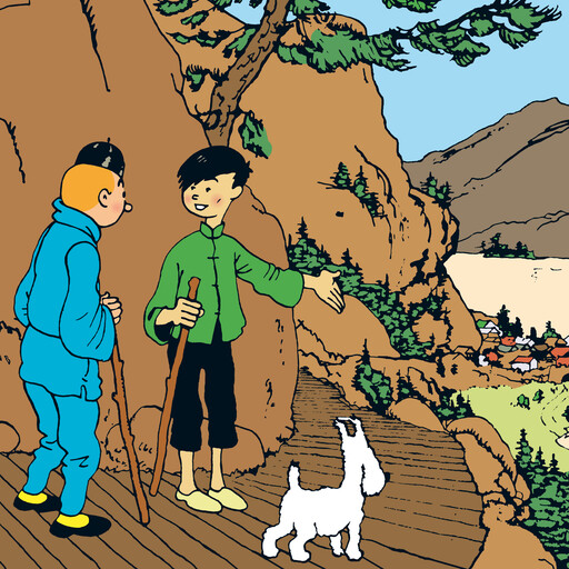 Blå Lotus, Hergé