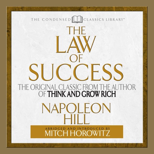 The Law of Success, Napoleon Hill, Mitch Horowitz