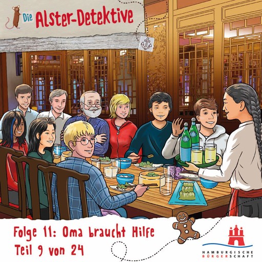 Die Alster-Detektive, Adventskalender, Teil 9: Folge 11: Oma braucht Hilfe, Katrin Wiegand, Kai Schwind
