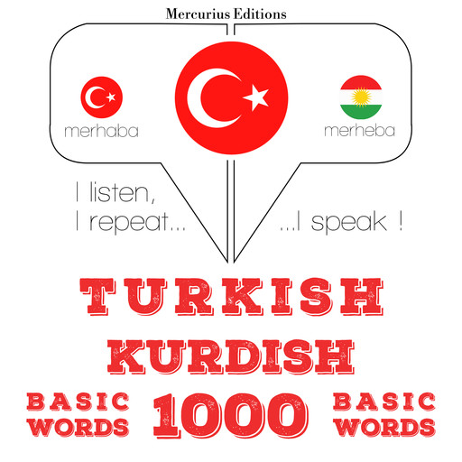 Türkçe - Kürtçe: 1000 temel kelime, JM Gardner