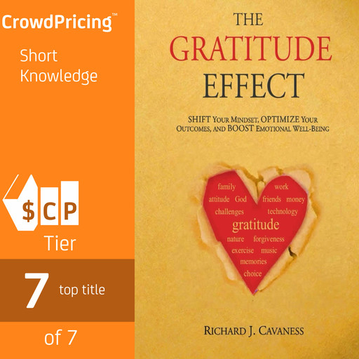 The Gratitude Effect: Shift your mindset, Optimize your outcomes, Boost emotional well being, Richard J Cavaness
