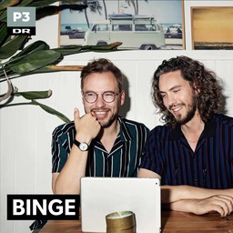 »Podcast: Binge — med Frederik og Kasper« – en boghylde, DR