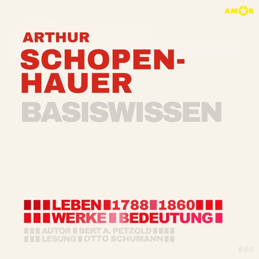 Arthur Schopenhauer (1788-1860) - Leben, Werke, Bedeutung - Basiswissen (ungekürzt), Bert Alexander Petzold