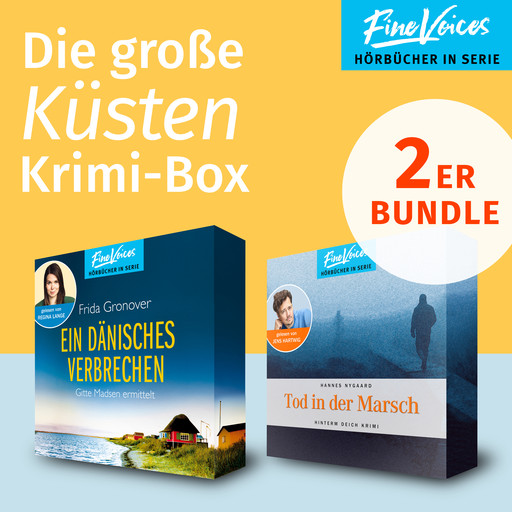 Die große Küsten Krimi-Box - Ein dänisches Verbrechen: Gitte Madsen ermittelt + Tod in der Marsch: Hinterm Deich Krimi (ungekürzt), Hannes Nygaard, Frida Gronover