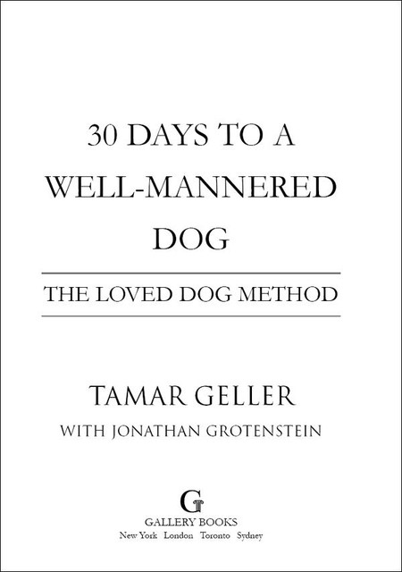 30 Days to a Well-Mannered Dog, Jonathan Grotenstein, Tamar Geller