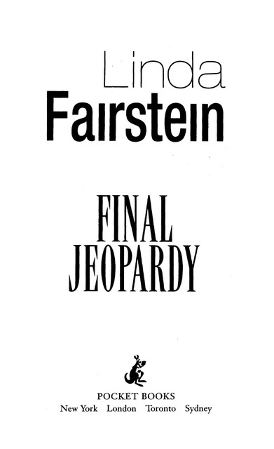 Final Jeopardy, Linda Fairstein