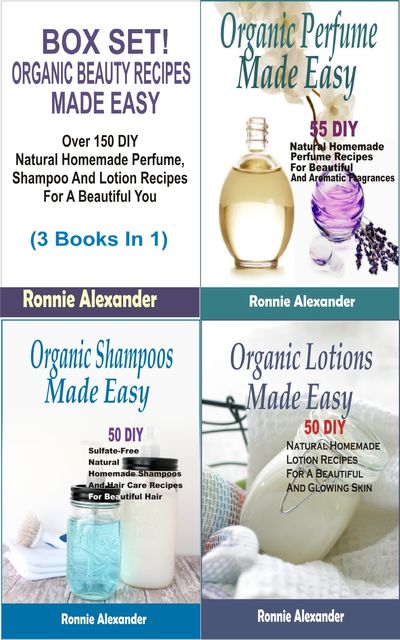 Box set Organic Beauty Recipes Made Easy, Ronnie Alexander