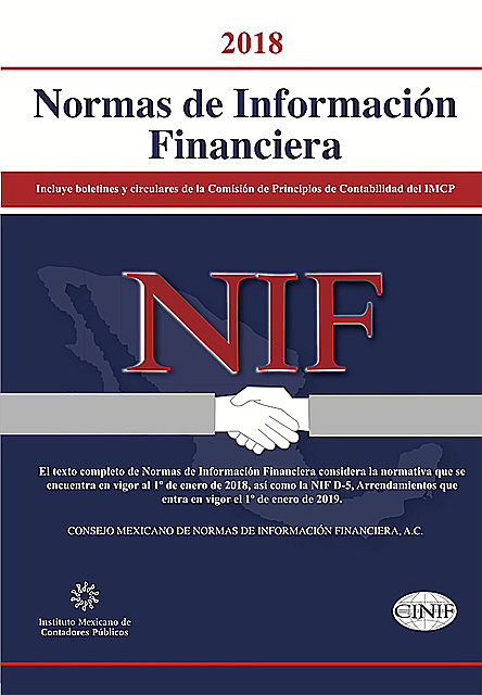Normas de Información Financiera 2018, Consejo Mexicano de Normas de Información Financiera