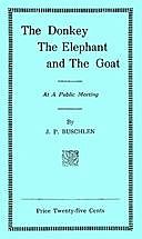 The Donkey, the Elephant, and the Goat at a Public Meeting, Jack Preston